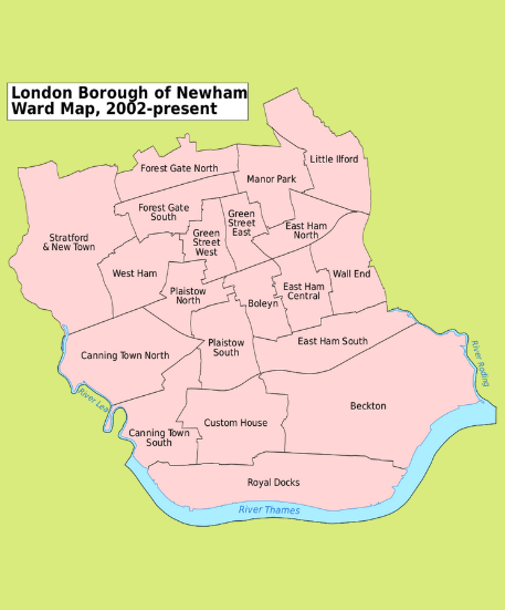 Updated Map of Newham